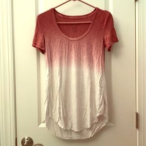 Peach/pink ombré shirt